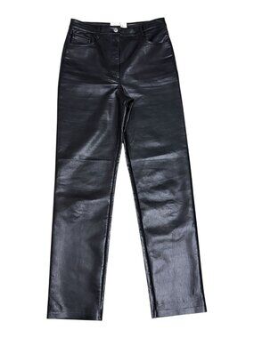 ARITZIA WILFRED Faux Vegan Leather Pants THE MELINA Straight Trousers Womens 6